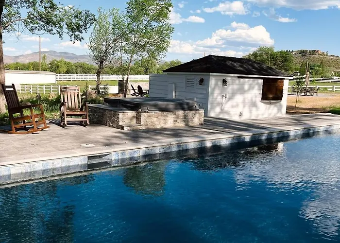 The Ranch House With A Pool Hot Tub And Fire Pit